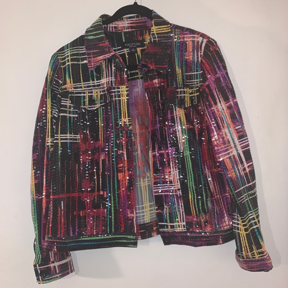 Perceptions New York Sequin Multi-Colored Jacket